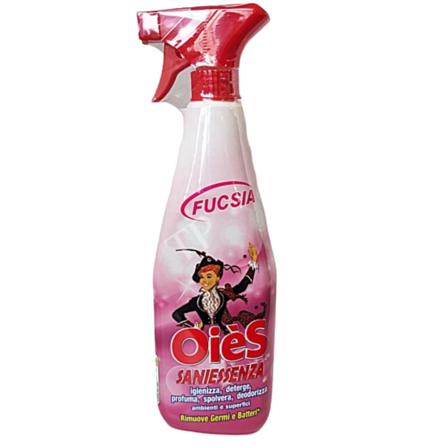 Detergente Multisuperficie Profumato Fucsia 750 ml – Spray per Pulizia Casa Cucina Bagno kit con Spugna Brandizzata SPESA & RISPARMIO Inclusa – Variazioni 4/8/12 Pezzi (4)