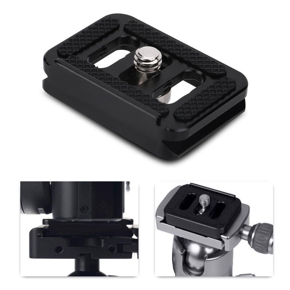 Vbestlife Adapter zaciskowy do szybkiego zwalniania, mini przenośny stop aluminium szybka płyta mocująca aparat akcesoria fotograficzne do SIRUI TY-C10 T005/T-025 głowica kulowa