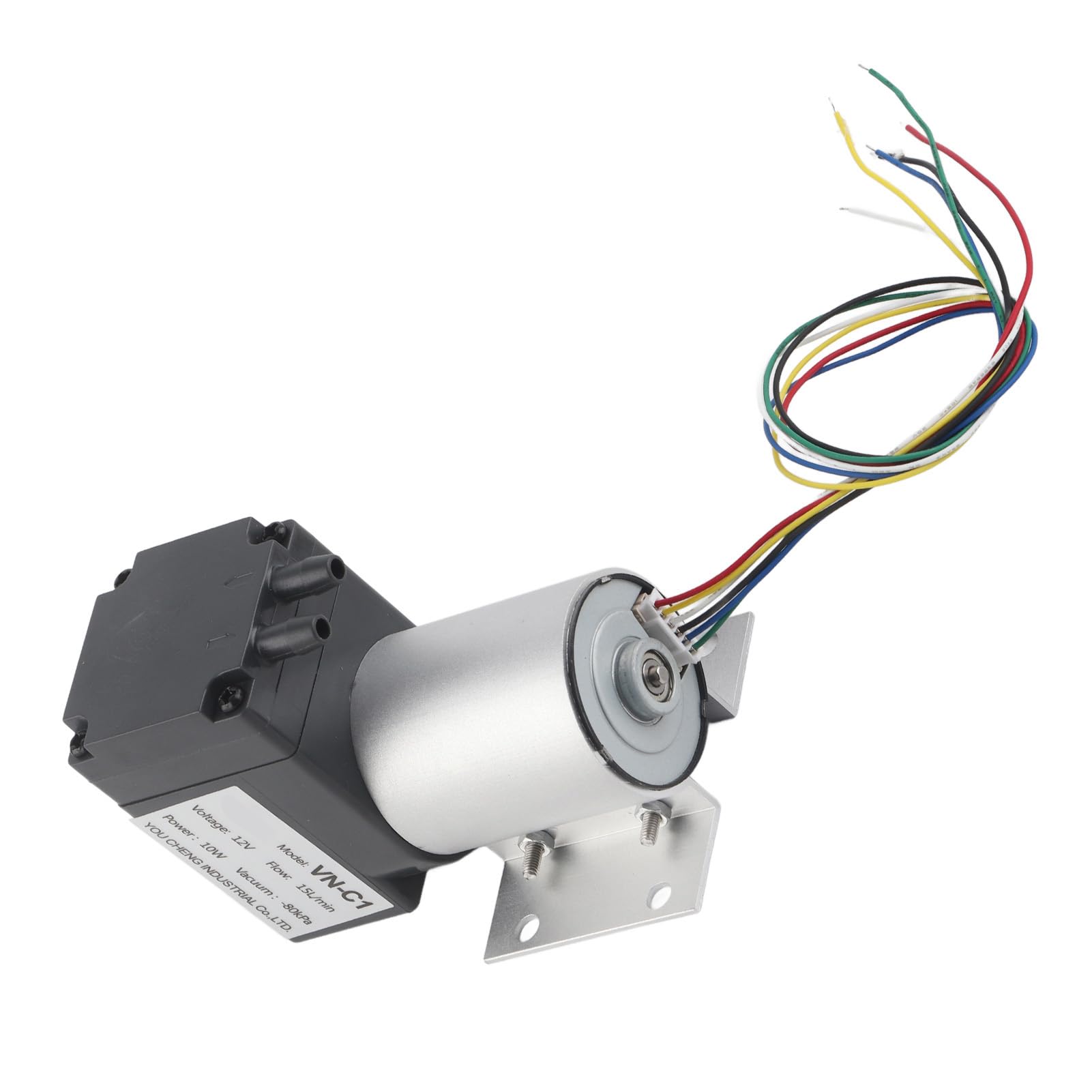 Micro Vacuum Pump, Sturdy High Low Temperature, Brushless Oil Unfettered Diaphragm Pump, DC12V 10W, for Gas Analysis Sampling Instruments