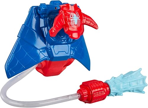 Miniatura 9 de Marvel Spider-Man Aqua Web Warriors - Figura de acción de Spider-Man de 4 pulgadas con accesorio de equipo de agua recargable, figuras de acción