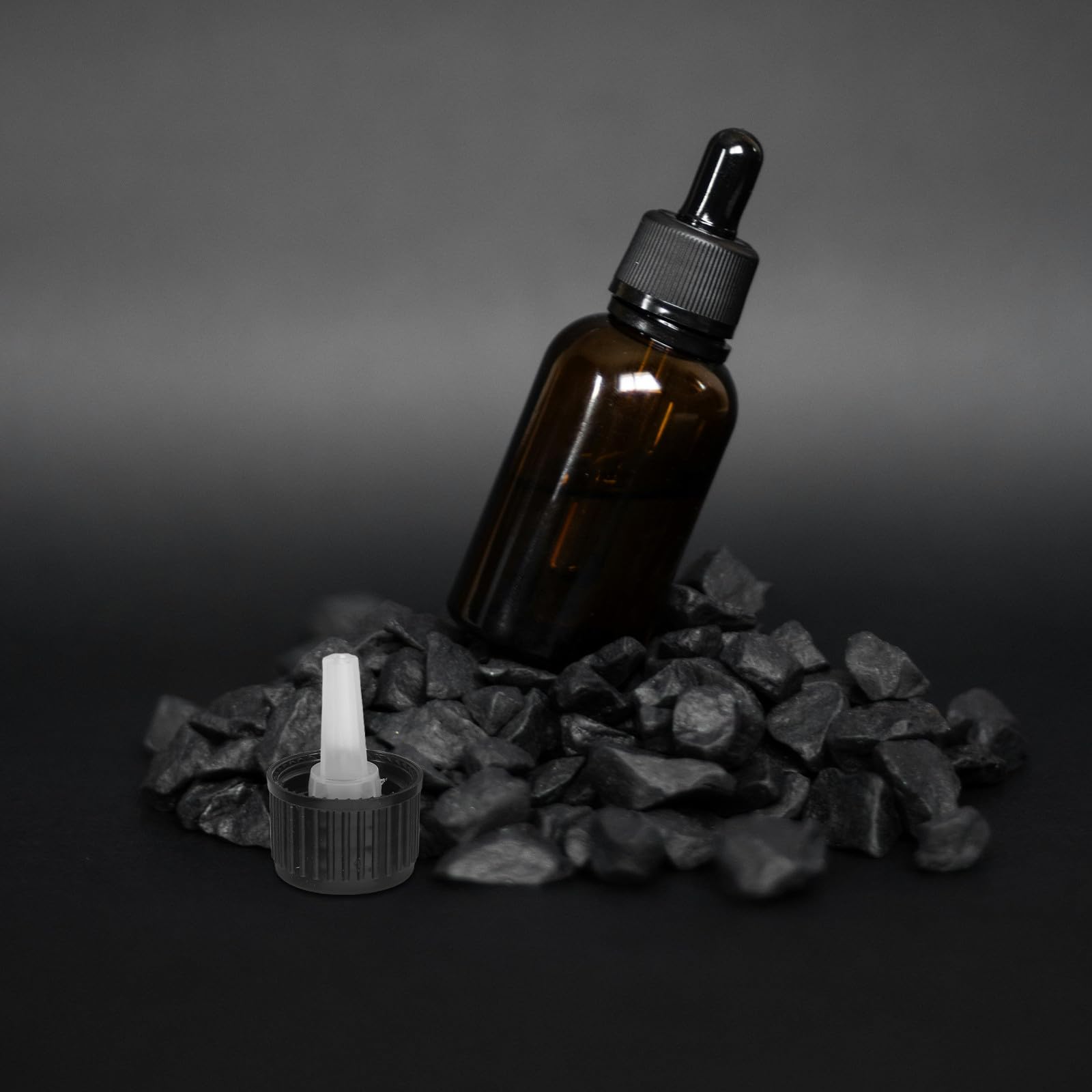 50 Stück ätherische Ölflaschenverschlüsse, 18-zahnige Kunststoff-Tropfkappen mit Schraubverschluss und Innenstopfen für Glasflaschen, Ersatz für Schönheits- und Aromatherapieprodukte