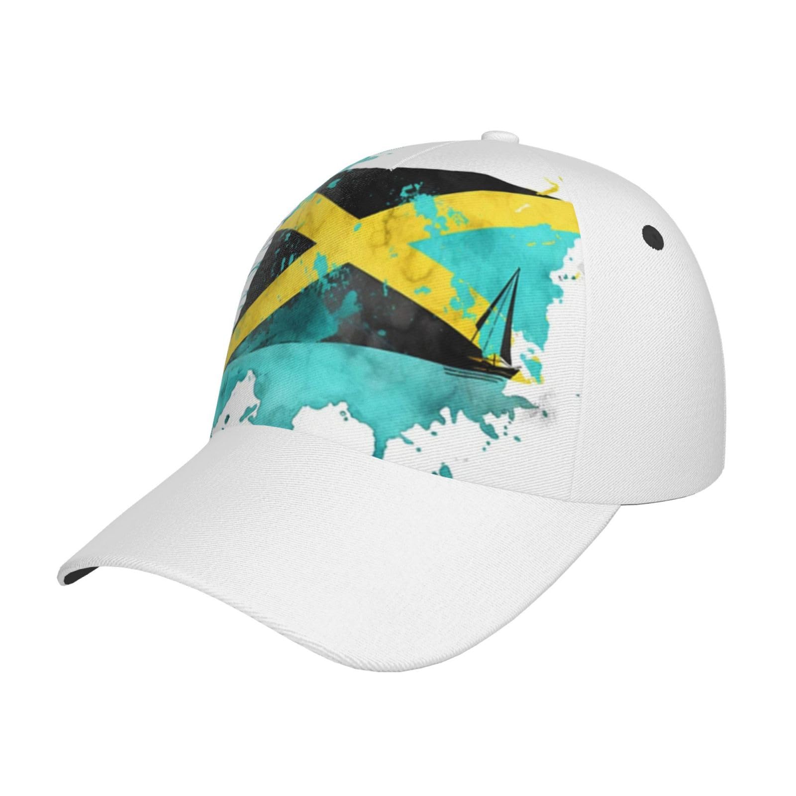 Mushroom068 Bahamas Flag Hat Bahamian Flag Baseball Cap for Men Women Adjustable Snapback Hats Bahamian Flag Trucker Hat