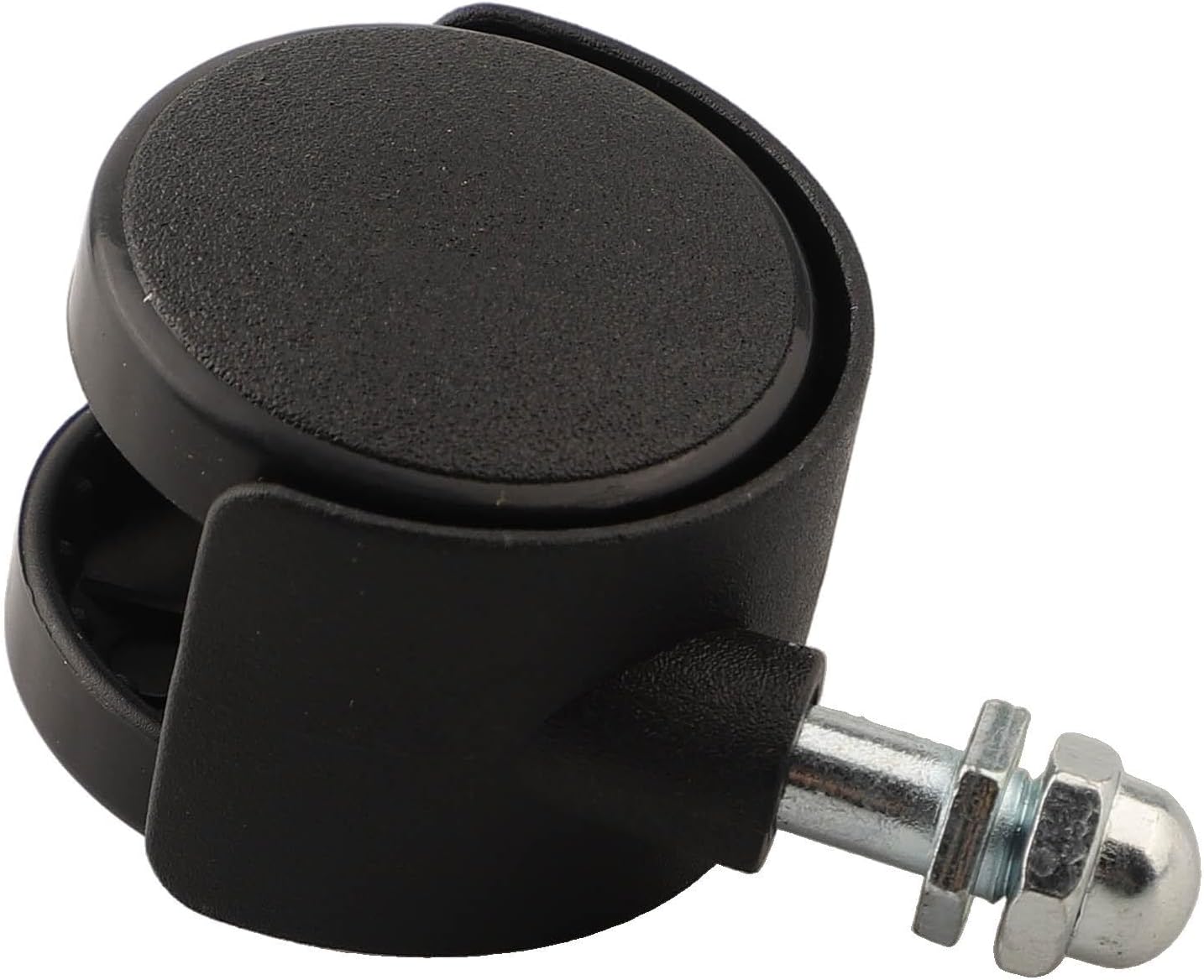 FABULETTA 4PCS Replacement Caster Wheels for Midea Electric Oil Heater - 40x30mm Omni-Directional Heater Wheels with 8mm Thread, Black Plastic(With Brake)