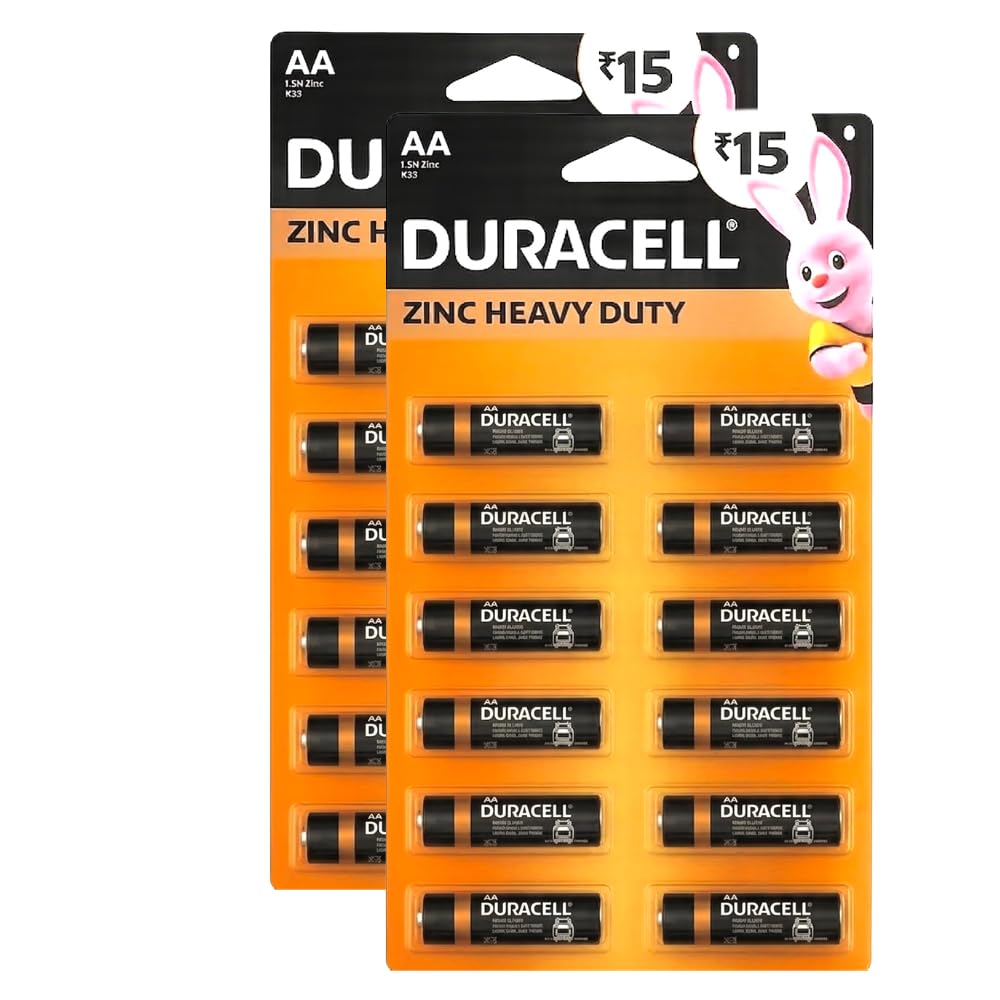 Duracell 2026 Launched Zinc Heavy Duty Battery, 100% Longer Lasting, Anti-Leak Turbolock Technology, Eco-Friendly Batteries for Every-Day Household Devices (Pack of 24, AA)-picture-40