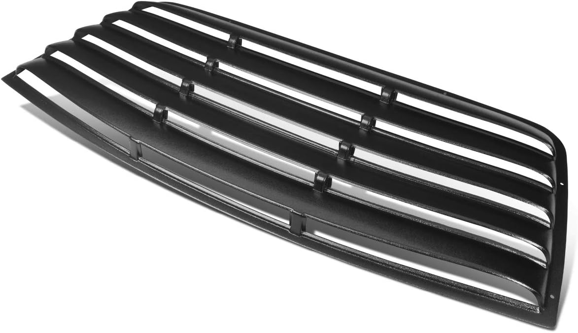 Auto Dynasty Glossy Black Rear Windshield Window Scoop Louvers Sun Shade Compatible with Dodge Challenger 08-19