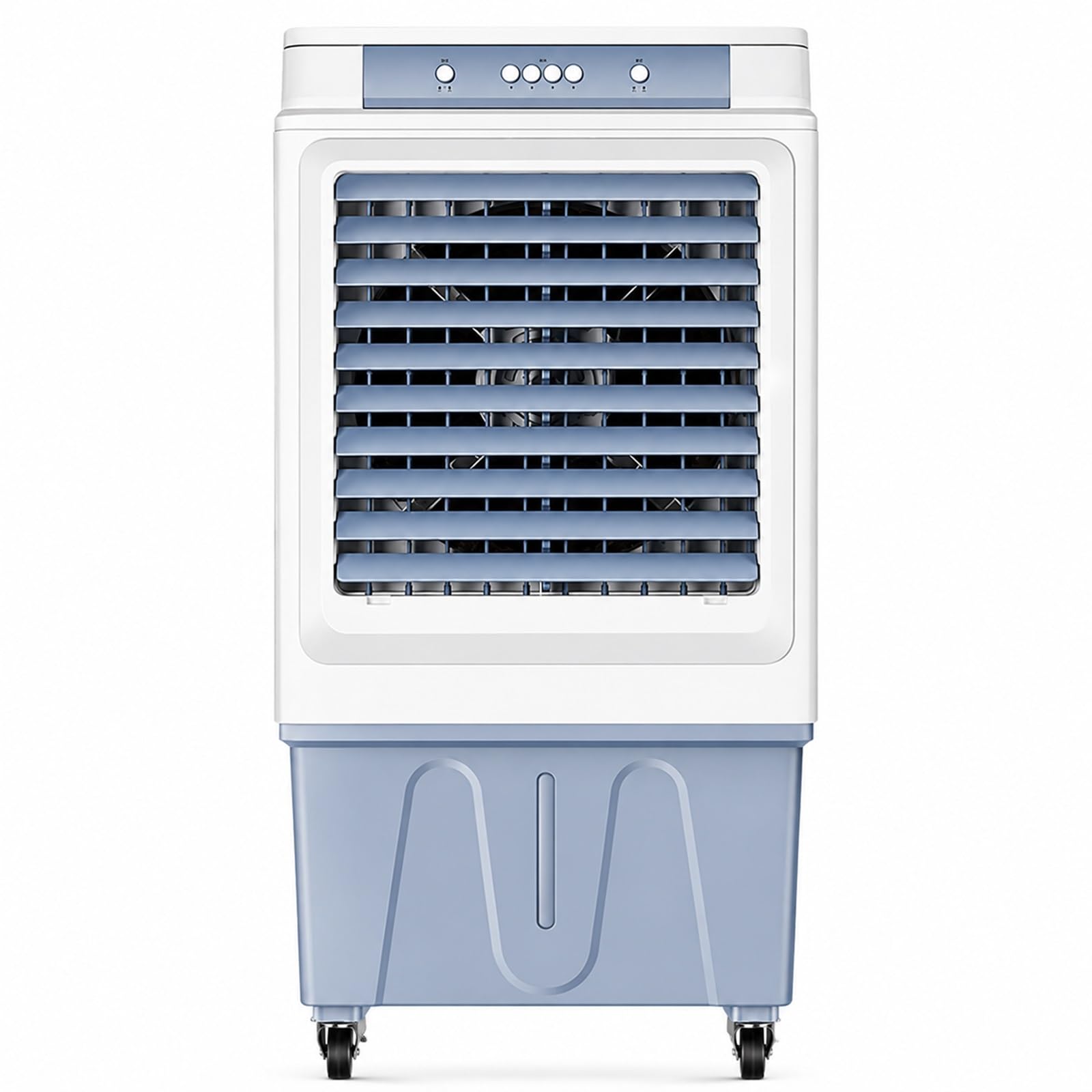 WNGJZZYC Evaporative Air Cooler, Industrial Swamp Cooler with 50L Water Tank, 120° Oscillation, 3 Speed Settings, 4 Ice Packs & Wheels, for Home, Office, Outdoor and Commercial Use