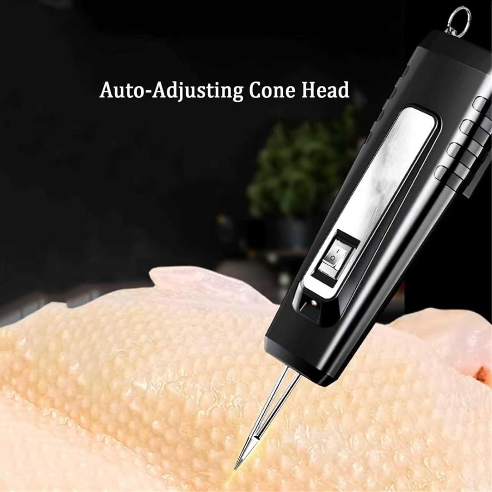 Spennatrice portatile per pollame, elettrica, portatile, con illuminazione a LED integrata e motore in rame puro, testa a cono autoregolante e impermeabile, per polli, anatre, oche