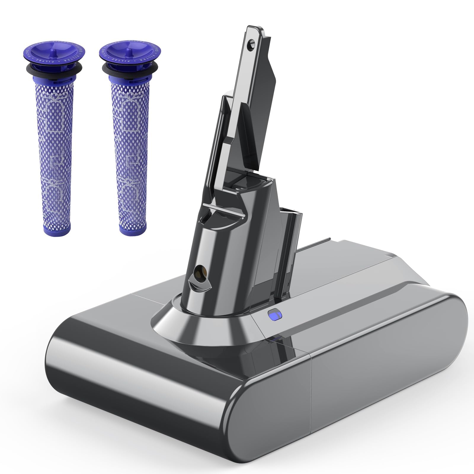 V7 Ersatzakku für Dyson V7 SV11 mit 2 Filtern
