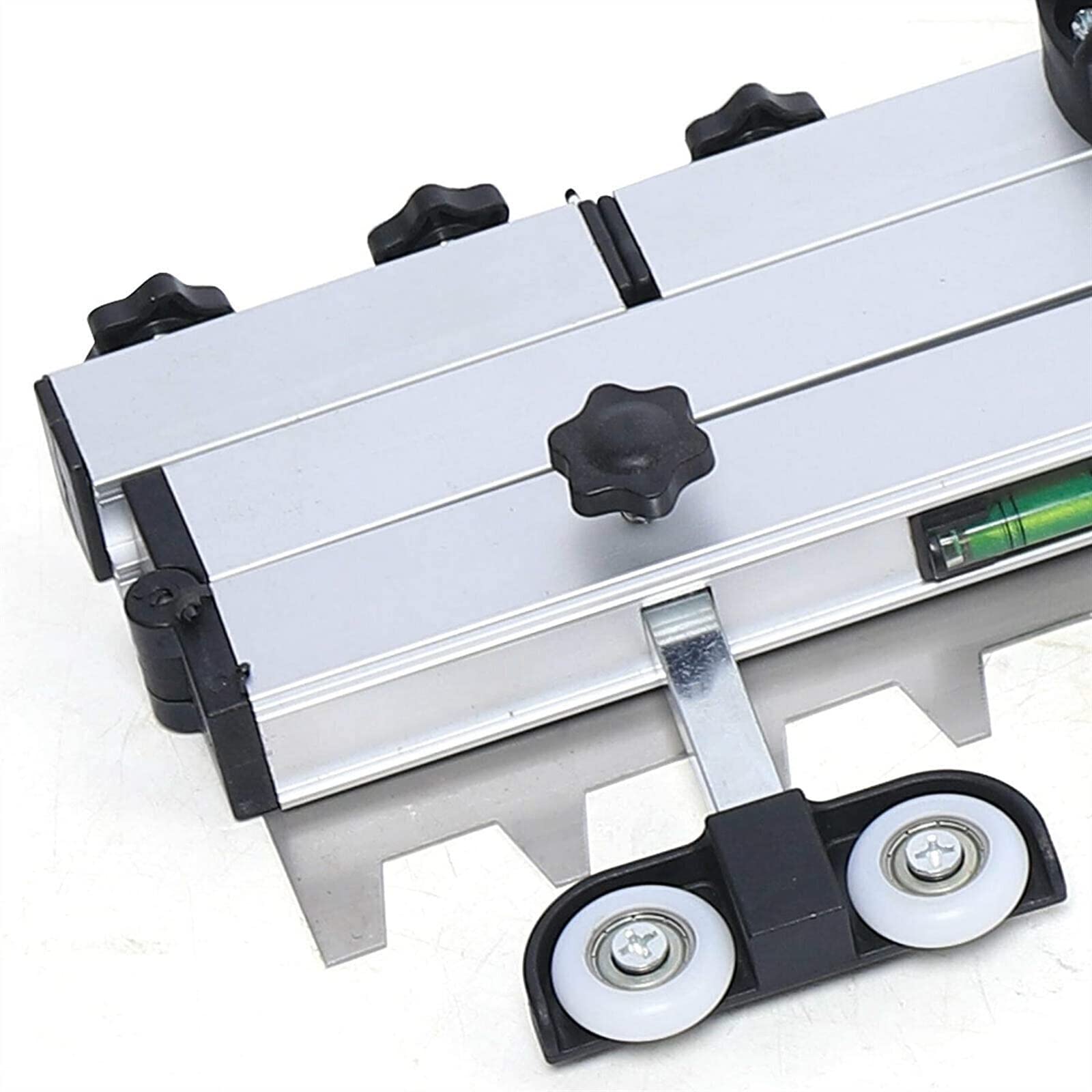 Nivelador de baldosas de acero inoxidable plegable, 1270 mm de largo, para la colocación de baldosas de piso, control preciso del espesor de la capa de mortero con rack, compacto y ergonómico para res