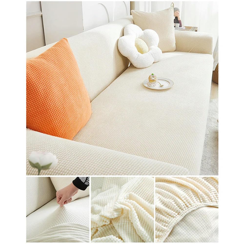 Housse de canapé extensible en polaire et protection fauteuil