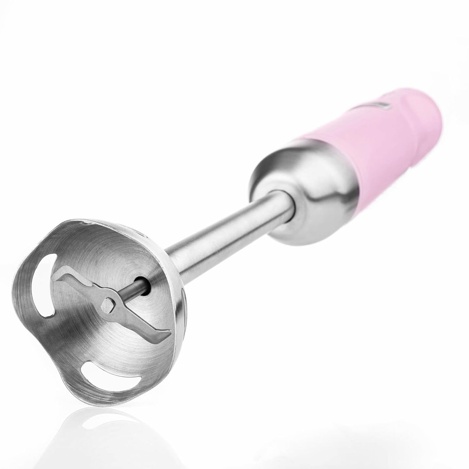 Westinghouse Retro-Stabmixer, Turbofunktion, Handblender, Edelstahl-Mixfuß, spritzarm, 600 W, rosa