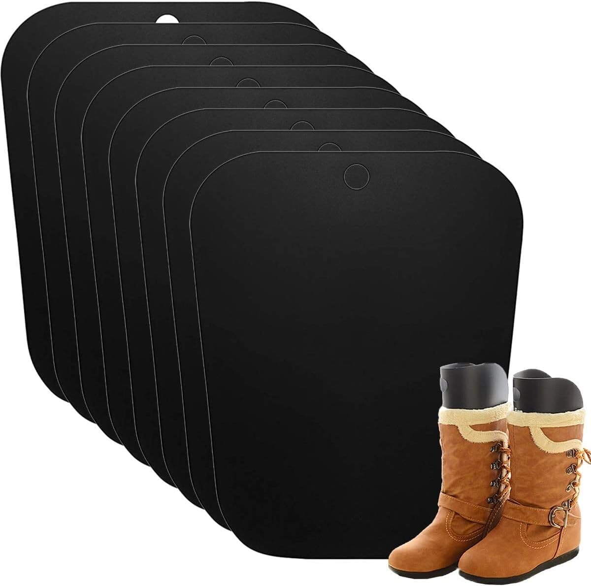 Boot Shaper 5 Pairs Boot Shaper Form Inserts, Reusable Boots Tall Support, Boot Fillers Knee High Boot Stand Holders, Plastic Boot Holder Shaper, Prevent Bending and Wrinkling for Men Women