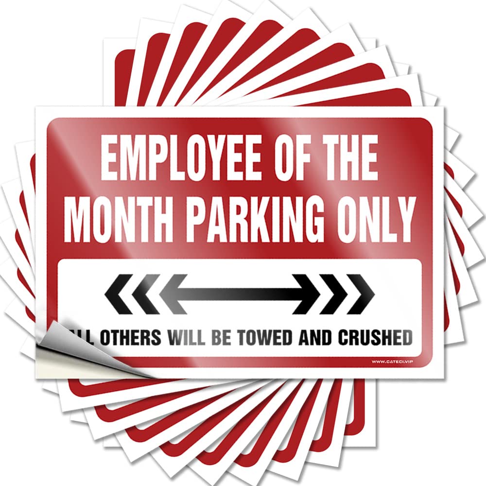 Boys Tattoo Garage | Employee of The Month Parking Only Spring Football Sticker Pack(8X12CM)