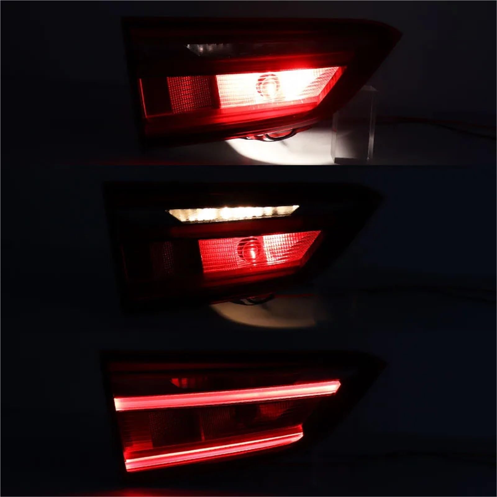 Kompatibel mit BMW X1 2016–2019, Zubehör, LED-Rücklicht, Bremswarnleuchte, Autoteil-Rücklichtbaugruppe 63217350697 63217350698(Inside Left)