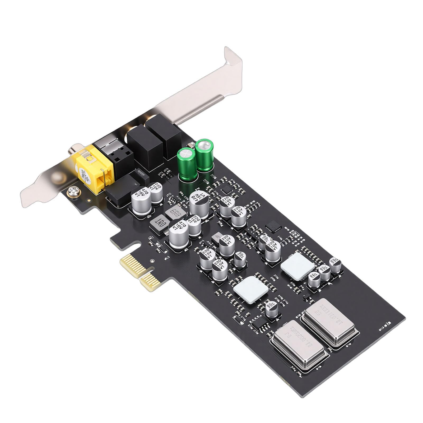 Annadue Karta Dźwiękowa PCIE, Profesjonalny Dźwięk HiFi z Dwoma Przetwornikami DAC i ES9018K2M, Obsługuje Optyczne, Koncentryczne Wyjście Cyfrowe
