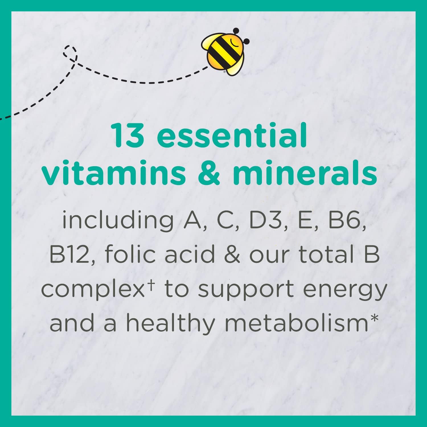 Zarbee's Toddler Vitamins, Complete Multivitamin with Vitamin A, C, D3 & B-complex, Easy to Chew, Gluten, Soy, Nut & Dairy Free, Natural Fruit Flavors, 2-3 Years