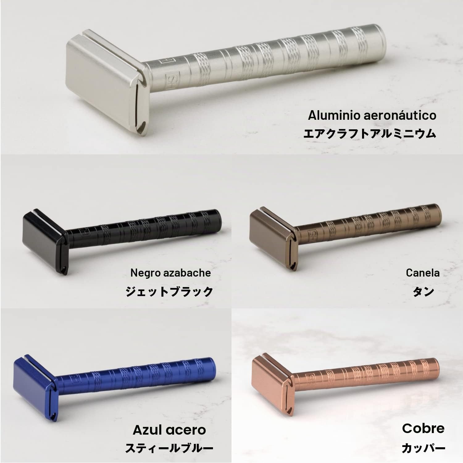 Henson Shaving AL13-M DE - Maquinilla de afeitar (acero), color azul