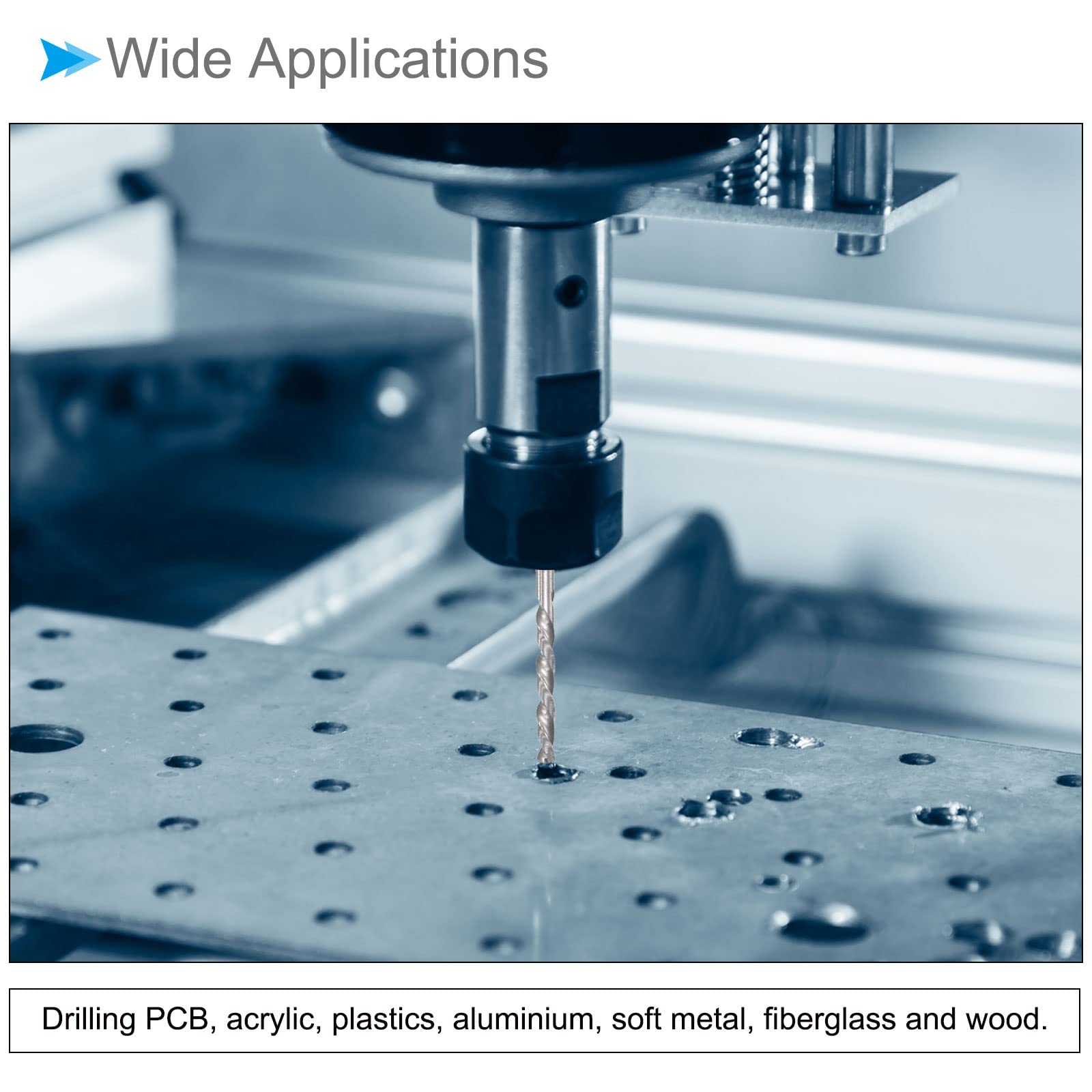 Solido Carburo Elicoidale Punta Trapano 3,2mm, Metrico Sinistra Mano Tungsteno 782685212526