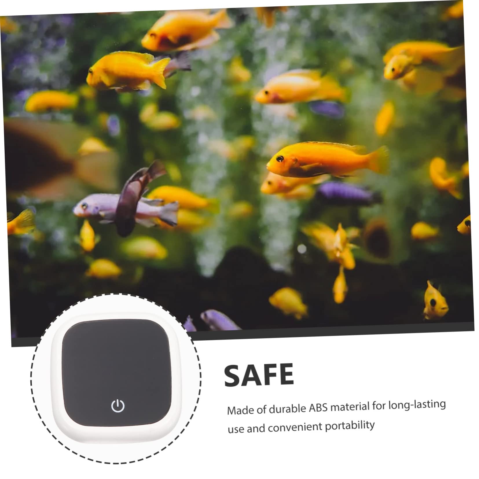 YARNOW 5 Pezzi Termometro Per Acquario Forniture Di Pesce Termometro Digitale Accessori Per Acquari Di Tartarughe Indicatore Di Temperatura Dell'acquario Addominali Bianca