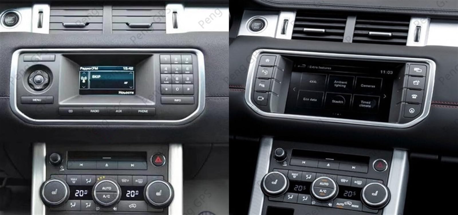 Samochodowy odtwarzacz multimedialny Stereo Audio Radio Autoradio Android 8 rdzeń jednostka główna GPS Scree Land, dla zasięgu, rovera, Evoque L538 2011 2012-2018