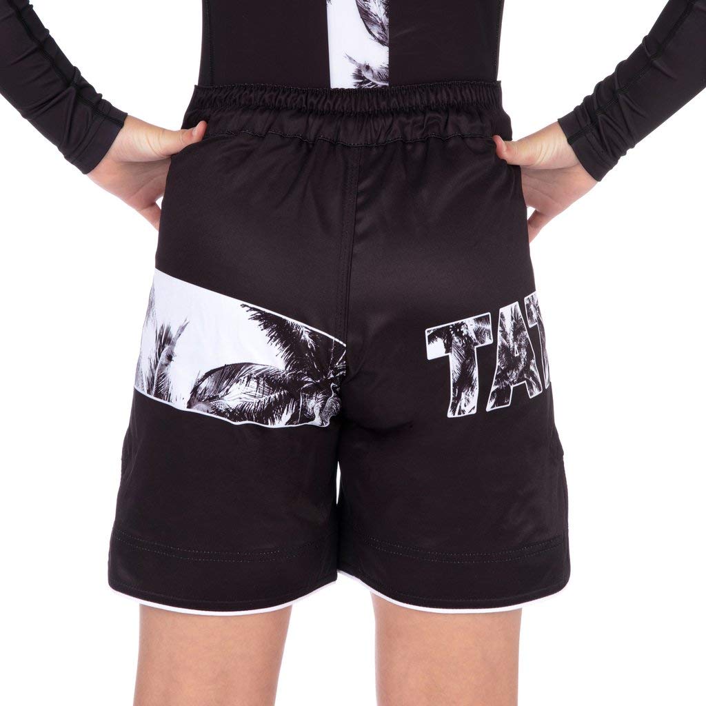 Tatami Fightwear Tropic Black Grappling Kids Shorts Ninos Pantalones Cortos Unisex Fitness BJJ Ropa Deportiva Boxeo Ejercicio