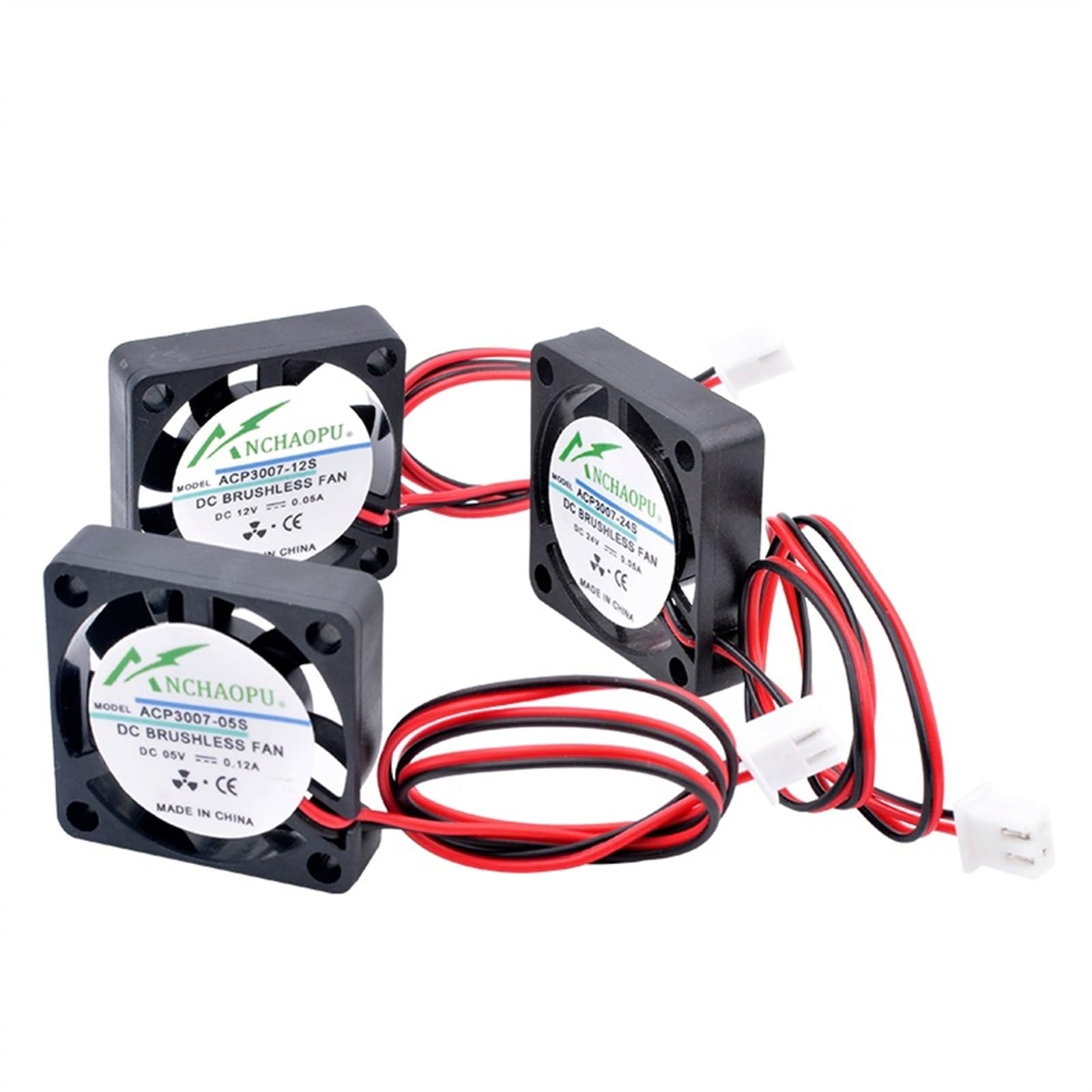FCARUMIQP ACP3007 3cm 30mm Fan 30x30x7mm DC5V 12V 24V 2pin Miniature Cooling for 3D Printer Router