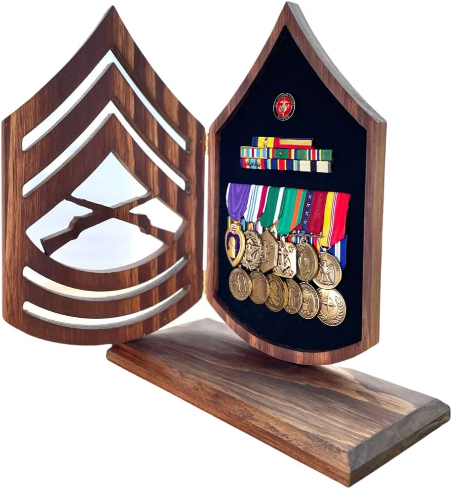 United States Marine Corps Desk Top Insignia Shadow Box