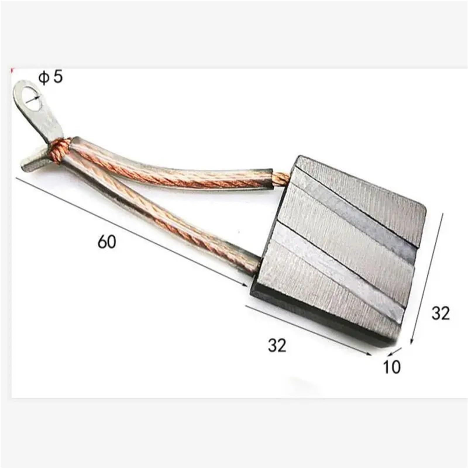 4 pezzi spazzola di carbone for motore spazzola di grafite 0009718105 10 * 32 * 32 10x32x32 mm