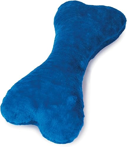 Miniatura 4 de Zanies Big Bone - Juguete de peluche para perros de raza grande, color brillante, tamaño mega de 16.5 pulgadas, los colores varían