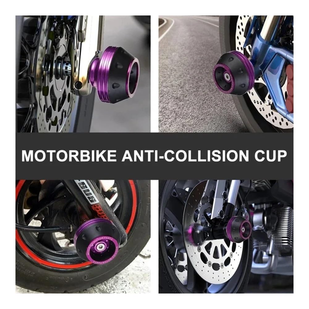 4 Pezzi Di Protezione Universale Ruote Moto Crash Pad Protezioni Incidenti Moto Lega Motocross Coppe Per Cursori Della Forcella Anteriore Che Cadono Sfera anticaduta moto