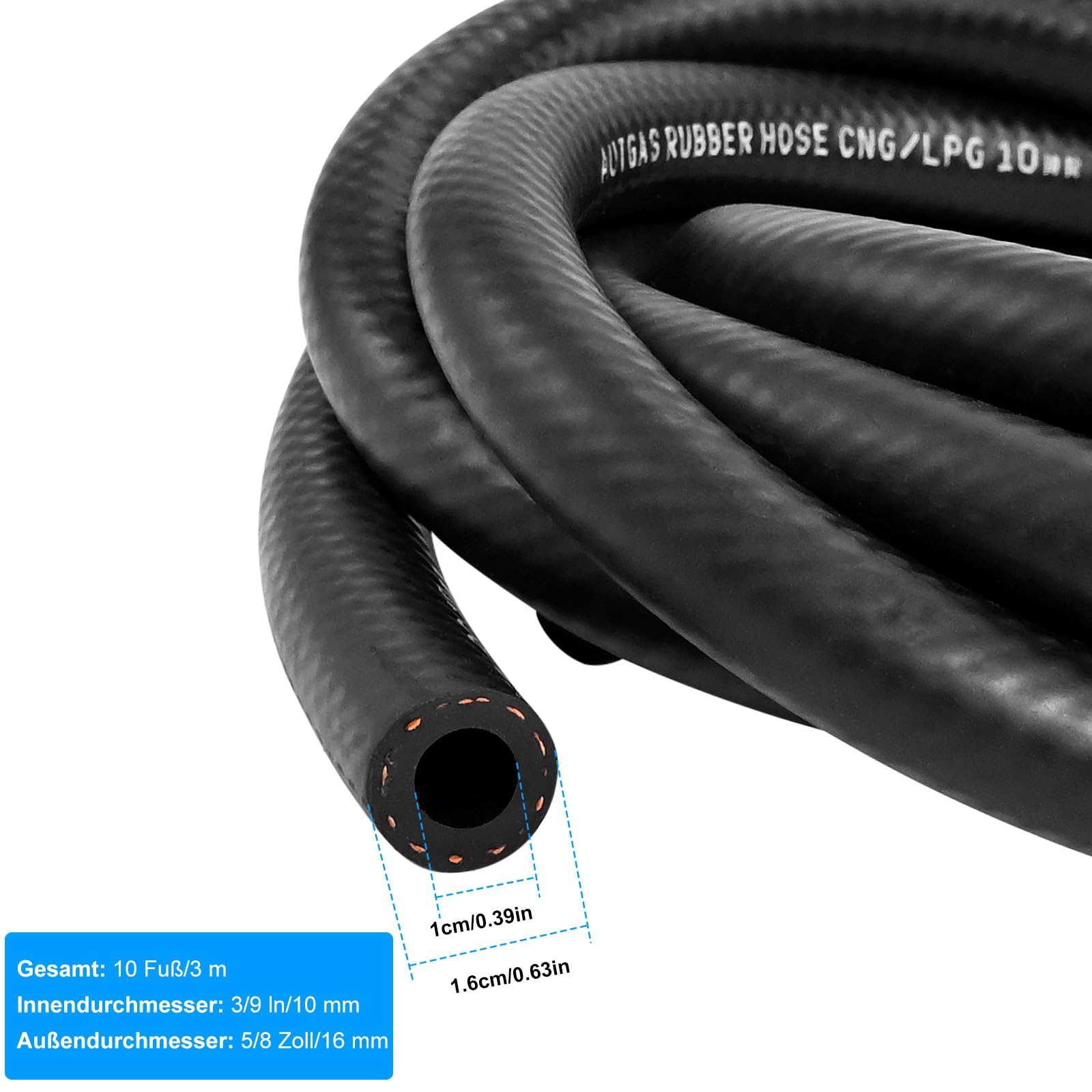 Tubo Benzina Malossi PVC 5x9 Mm 10 M Per APRILIA 50 SR R HIPER2 2018-2019 - Foto 7