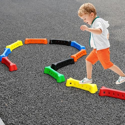 Pierres de passage pour gym extérieur et jeu actif préscolaire