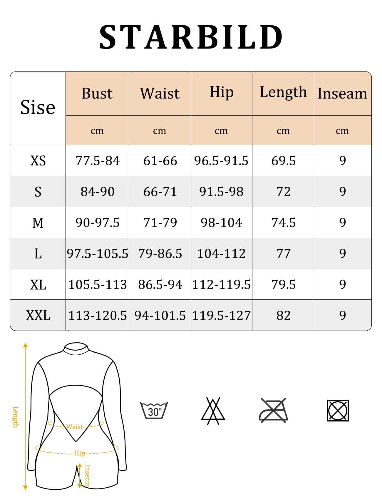 STARBILD Mujer Mono Corto Deportivo con Cremallera Manga Larga, Gym Jumpsuits Short Zipper Push Up, V Back Scrunch Butt Una Pieza para Pilates Yoga Fitness Gimnasio