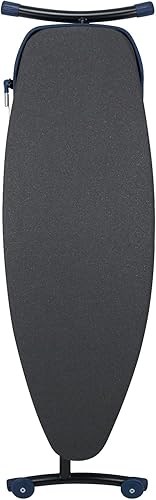 Duwee Tabla de planchar de 18 x 53 pulgadas con soporte de hierro retráctil, tabla de planchar extra ancha tamaño matrimonial, cubierta resistente