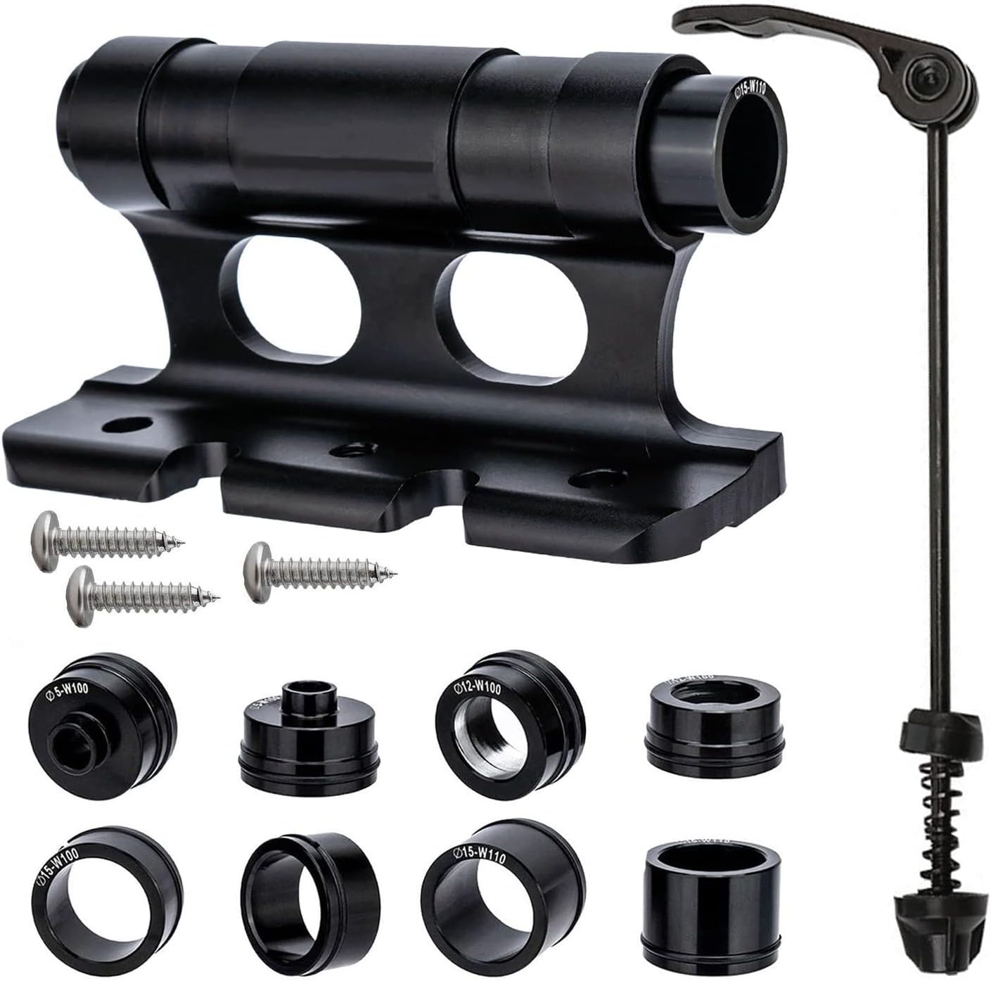 Aluminum Alloy Bicycle Front Fork, Versatile Bike Fork Mount Block, Quick Release Fork for Truck/Trailer/Bikes Racks Securely Holds Flat Surface for Safe Transportation- Heat-Treated Aluminum