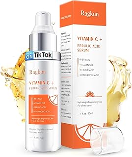 Super Vitamin C 20% Serum for Women, Dark Spot Remover for Face, CE Ferulic Acid, Hyaluronic Acid, Retinol, Hydrate & Plump Skin Care Anti Aging Wrinkle Brightening Skincare -1 Fl Oz.