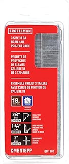 CRAFTSMAN Brad Nails, 18GA Project Pack (CMBN18PP)