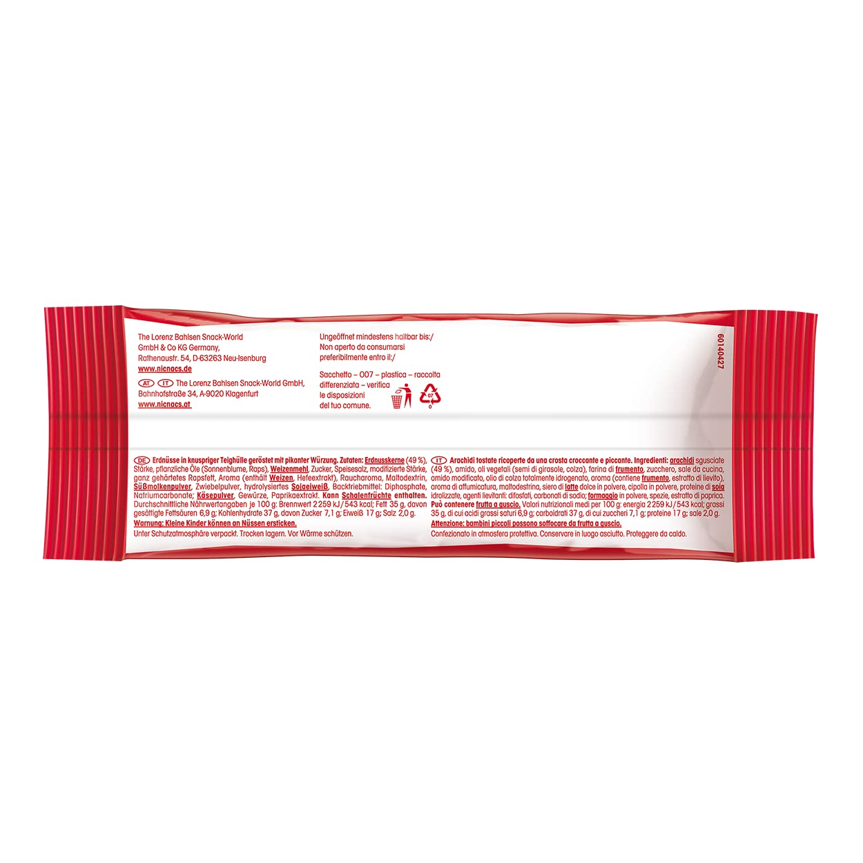 Lorenz spuntino World NIC NAC 'chiavistello, confezione da 24 (24 x 40 g)