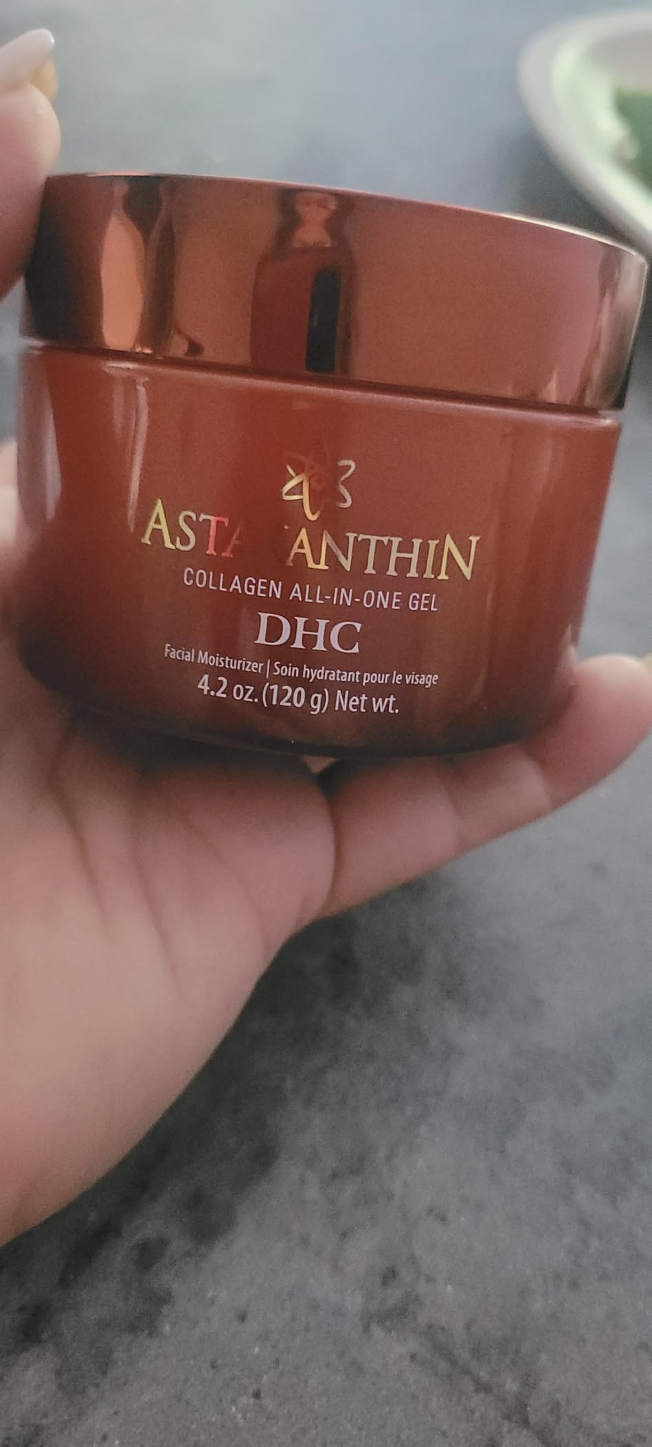 DHC Astaxanthin Collagen All-in-One Gel, Brightening Daytime Facial Moisturizer, Lightweight, Toning, Hydrating, Absorbs Quickly, Collagen, Fragrance and Colorant free, Ideal for all Skin Types