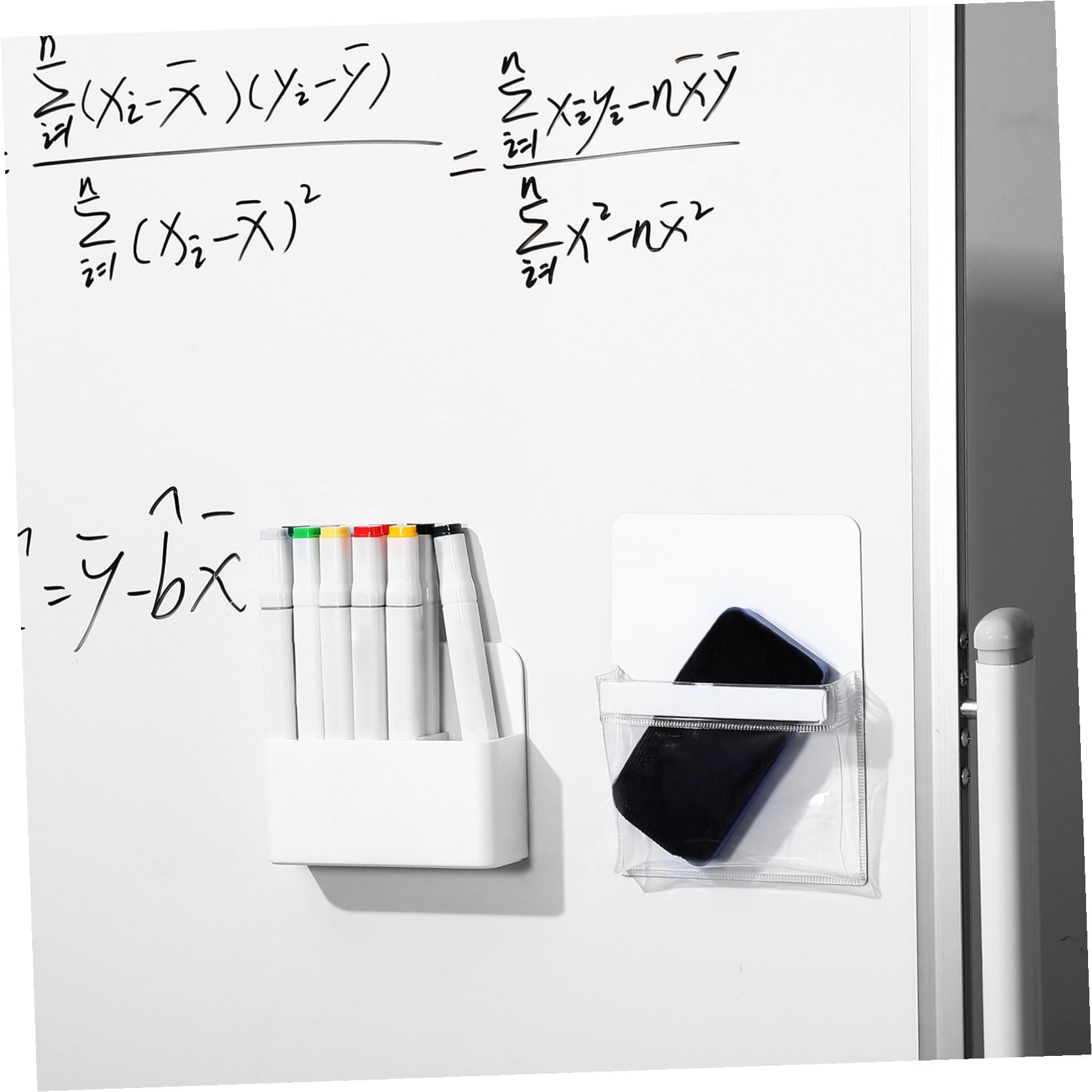 Porta Penne Magnetico da Scrivania 2 Pezzi in Abs Pvc