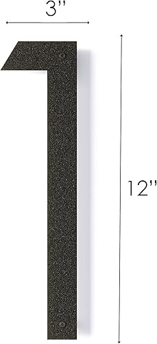 Miniatura 2 de Números de casa flotantes modernos de 12 pulgadas para exteriores  Números de casa de metal grandes para exteriores  Números de dirección de casa a