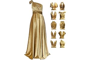 Gold Velvet Infinity Dress for Women: The Epitome of Elegance and Versatility