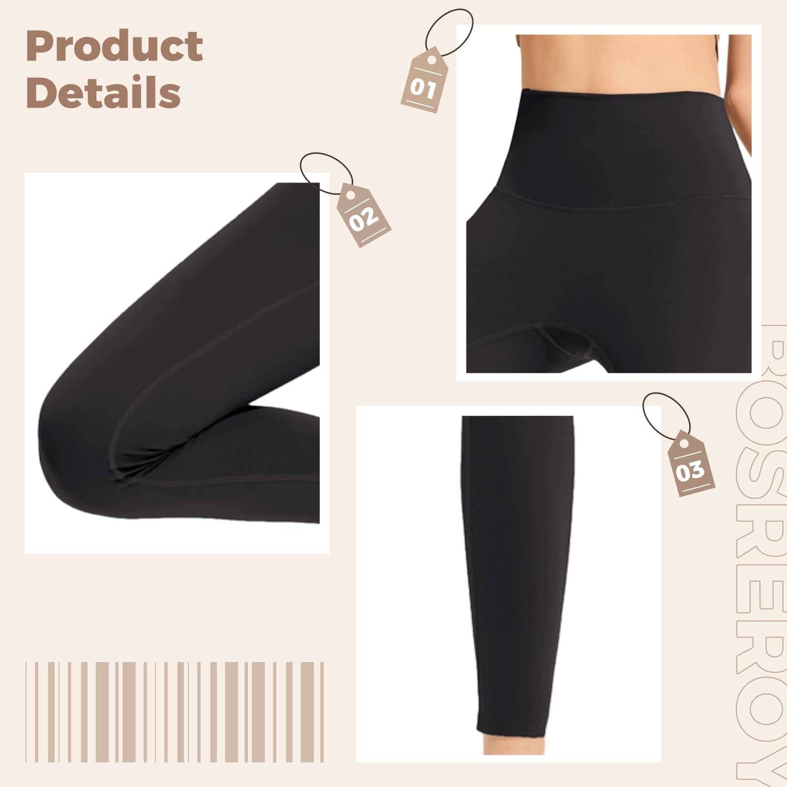 Spodnie do jogi z wysokim stanem dla kobiet, czarne legginsy treningowe, idealne do jogi i wypoczynku, pasują do 150 cm - 130 cm i 67-75 kg