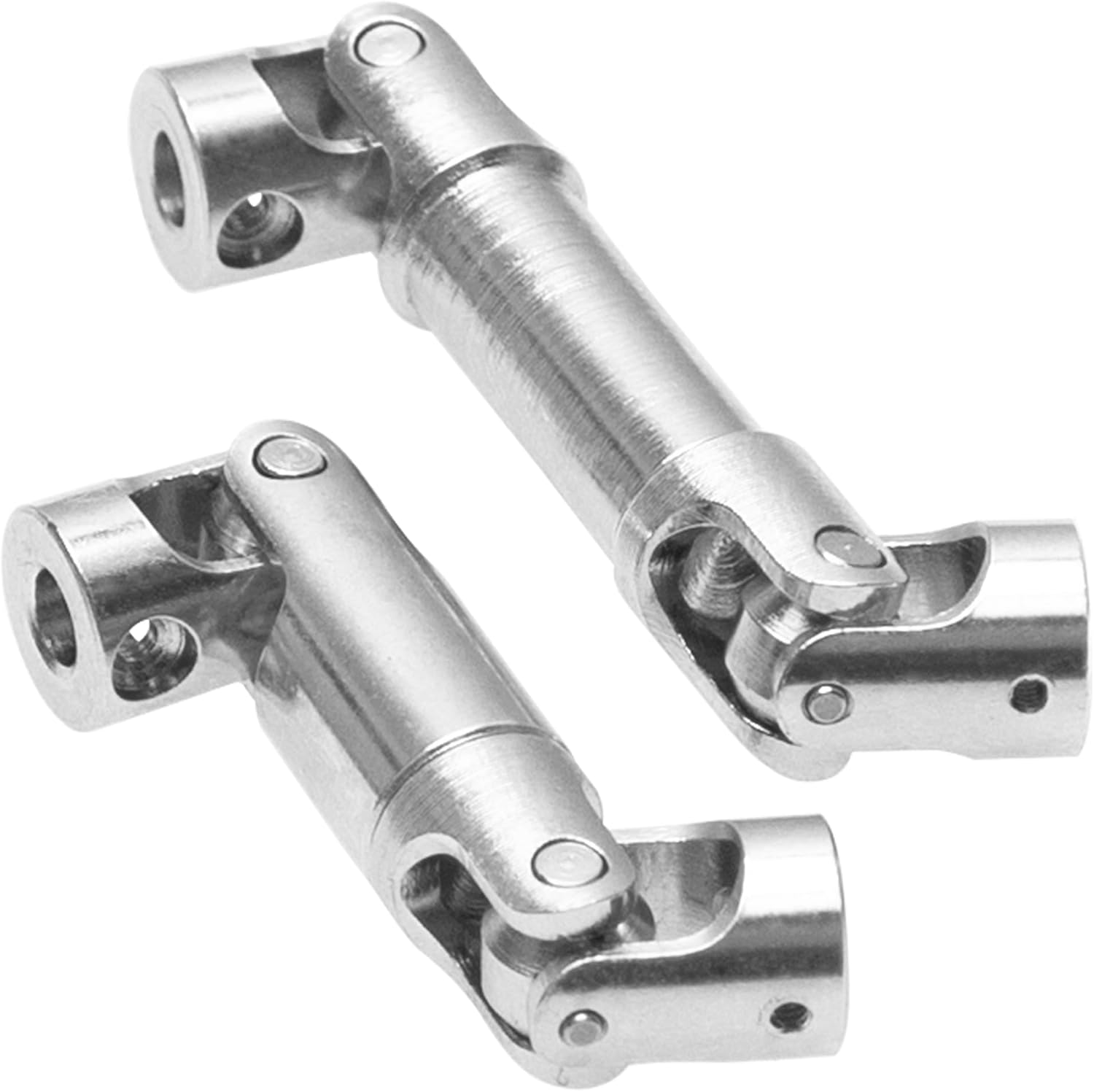 1Pair ShareGoo Stainless Steel RC Car Center Drive Shafts CVD DriveShaft Compatible with FMS FCX24M 1/24 RC Crawler Upgrade Part