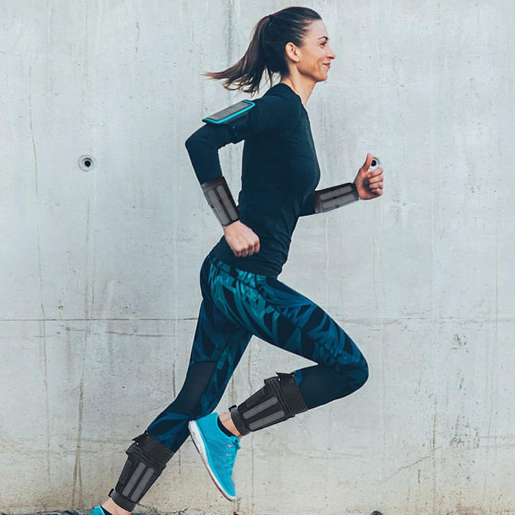 Veemoon 6 Pcs Steel Weighted Vest Plate Strength Training Weight Plate With Round Head For Loading Leg Guards Weighted Vest