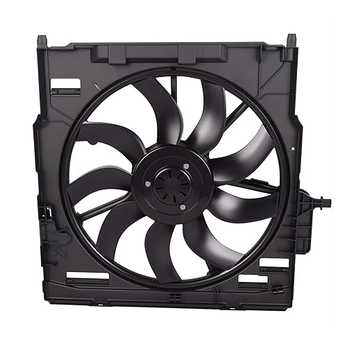 TOPAZ Ventilador de refrigeración del condensador del radiador 17428618242 apto para BMW X5 2009-2013 X6 2008-2014