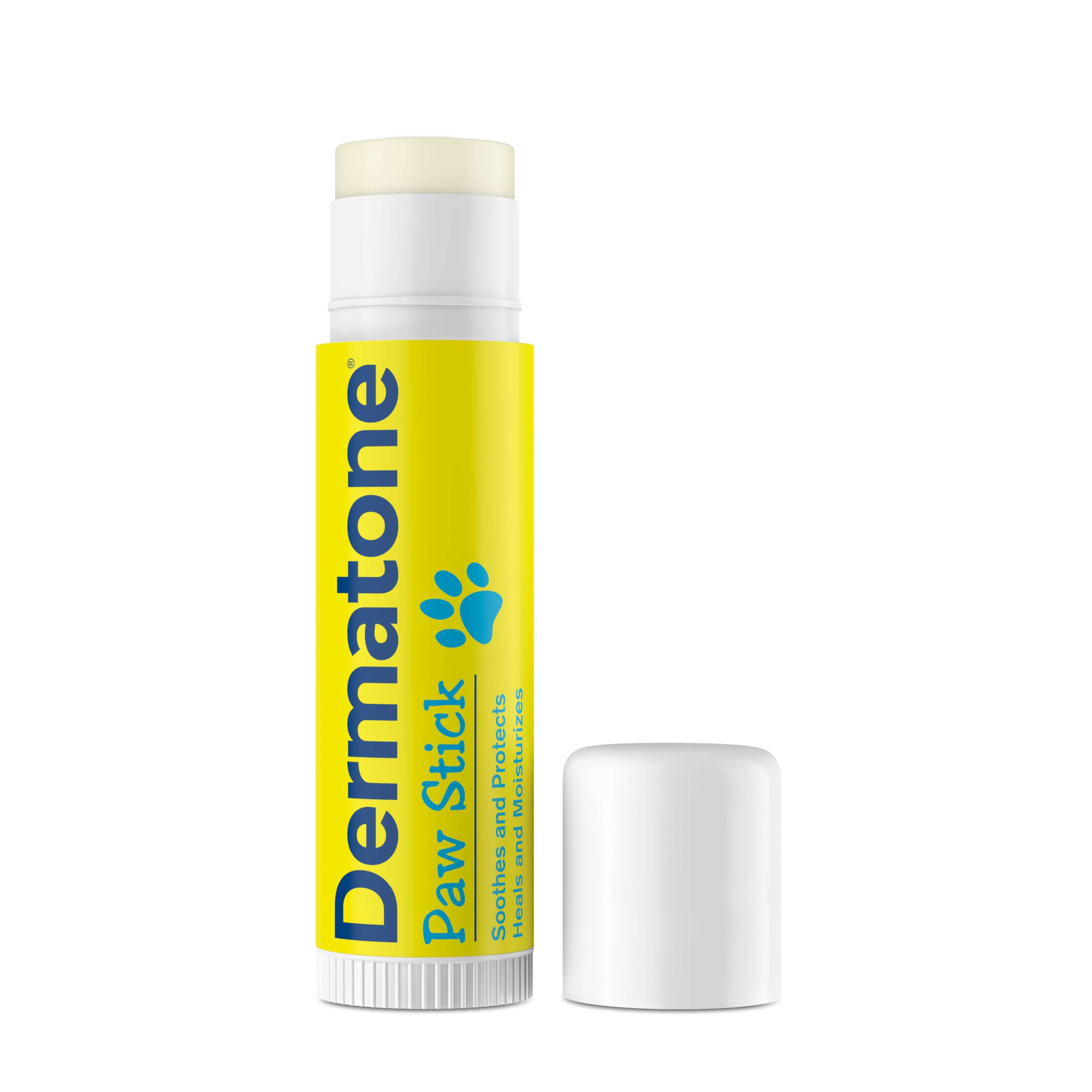 Dermatone Paw Stick for Dogs | Natural Paw Balm for Cold, Heat, Salt, Sand & Snow | Moisturizing, Non-Toxic Paw Protector | Soothes, Repairs and Heals | Made in USA | 0.5oz Twist Stick