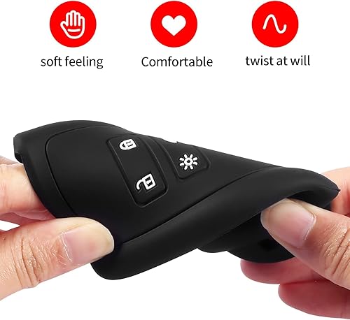 OYTHO Car Key Cover,for R-enault Logan Stepway 2019 for R-enault Sandero Duster Dacia Scenic Master Megane Silicone Car Key Cover Case Shell