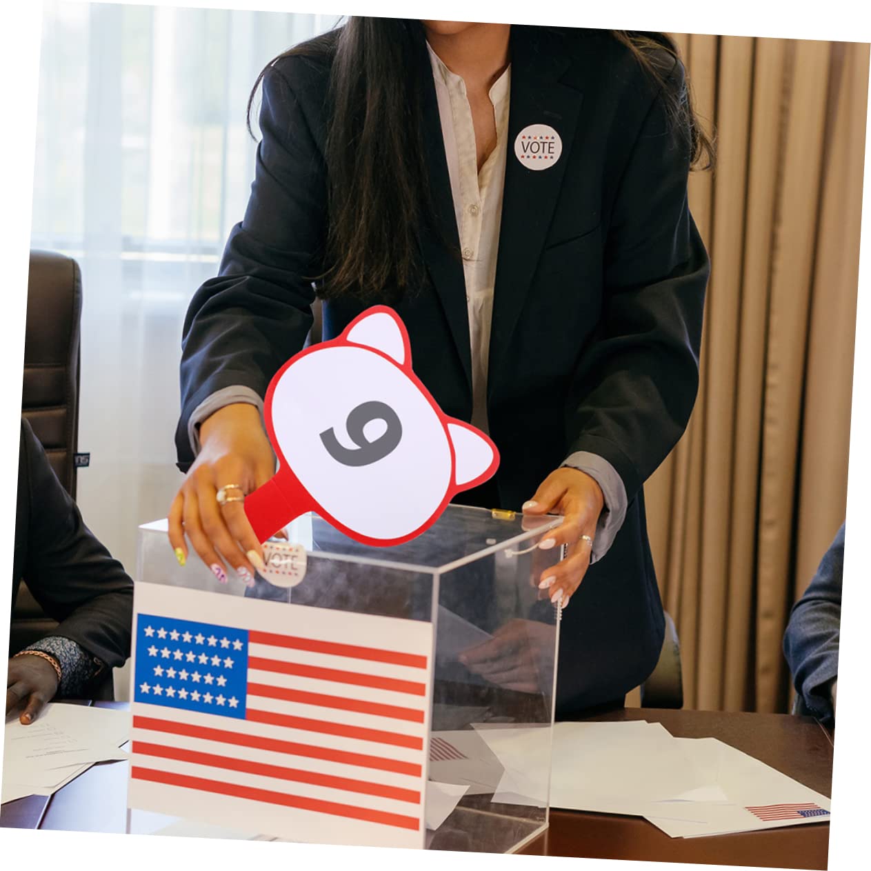 Veemoon 10-Piece Handheld Voting Scoreboards Numbers 1