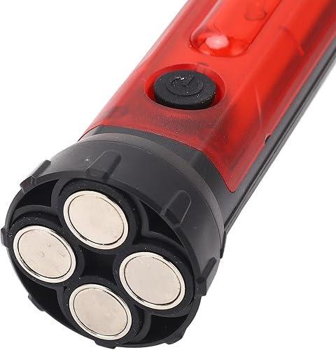 Miniatura 7 de ABS LED seguridad vial impermeable tráfico seguridad bastón con USB recargable y base magnética para advertencia vial